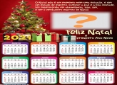 Montagem de Fotos Calendário 2021 Frase Feliz Natal