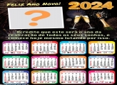 Calendário 2024 Ano da Realização Montagem de Foto Online
