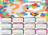 Calendário 2021 Foto Montagem Tema Autismo