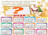 Calendário 2026 Frase de Natal Família Querida Juntar Foto Online