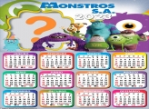 Calendário 2023 Montar Grátis Monstros S.A