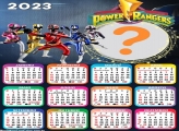Calendário 2023 Power Rangers para Colar Foto Grátis
