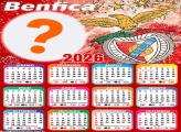 Calendário 2026 Benfica Foto Colagem