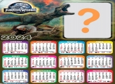Calendário 2024 Jurassic World Colar Foto Online