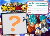 Convite Vegeta e Goku DBZ