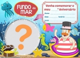 Convite Bita Fundo do Mar