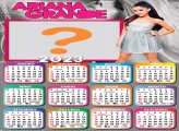 Calendário 2023 Ariana Grande Colagem Online