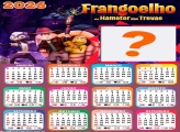 Calendário 2026 Frangoelho e o Hamster das Trevas Foto Montagem