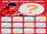 Calendário 2024 Feliz Páscoa LadyBug Criar Grátis