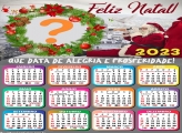 Calendário 2023 Feliz Natal Data de Alegria e Prosperidade Papai Noel