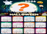 Calendário 2026 Happy Halloween Foto Montagem