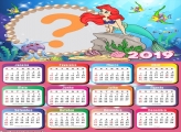 Calendário 2019 Pequena Sereia Ariel