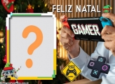 Colar Foto Online Feliz Natal Gamer Moldura