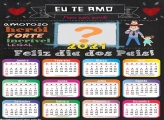 Calendário 2021 Eu te amo Papai FotoMontagem