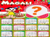 Calendário 2026 Aniversário Magali Colagem de Fotos