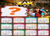 Calendário 2026 Zak Storm Colagem Online