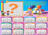 Calendário 2023 Feliz Aniversário Infantil Mensagem Fazer Grátis