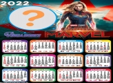 Colar Foto Calendário 2022 Capitã Marvel