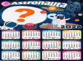 Calendário 2026 Astronauta Montar Foto Grátis