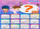 Calendário 2026 Soldadinho de Chumbo e Bailarina Montar Foto Grátis