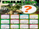 Calendário 2026 Hulk Montar Foto Grátis