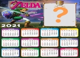 Calendário 2021 Online Zelda Montagem de Foto