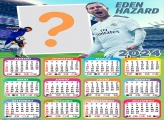 Calendário 2024 Eden Hazard Real Madrid Criar Montagem de Foto