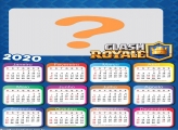 Calendário 2020 Tema Clash Royale Jogo