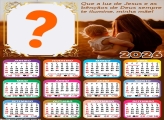 Calendário 2026 Deus sempre te ilumine Minha Mãe Colar Foto Online