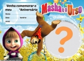 Convite Masha e o Urso