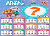 Calendário 2026 Skye e Everest Emoldurar Foto Online