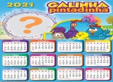 Colagem de Foto Calendário 2021 Galinha Pintadinha