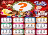 Calendário 2025 Feliz Natal Polly Pocket Foto Montagem Online