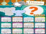 Calendário 2026 Elefantinho Foto Montagem