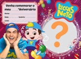 Convite do Luccas Neto