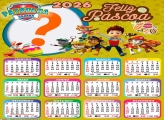 Calendário 2026 Feliz Páscoa Patrulha Canina Montar Foto Grátis