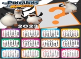 Calendário 2023 Os Pinguins de Madagascar FotoMoldura