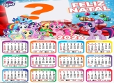 Calendário 2026 Feliz Natal My Little Pony Foto Montagem