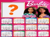 Calendário 2026 Barbie Morena Foto Moldura