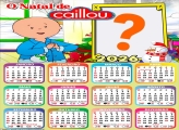 Calendário 2026 O Natal de Caillou Emoldurar Foto Online