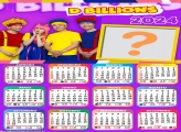 Calendário 2024 D Billions Colar Foto Infantil