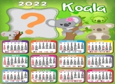 Calendário 2022 Moldura Online Koala