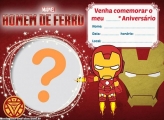 Convite Iron Man Cute