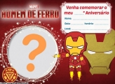 Convite Iron Man Cute