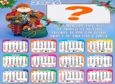 Calendário 2026 Papai Noel Abençoado Natal Emoldurar Foto Online