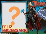 Thor Feliz Aniversário Foto Montagem