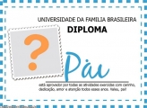 Diploma Pai FotoMoldura