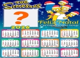 Calendário 2026 Feliz Natal Os Simpsons Foto Colagem