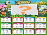 Calendário 2021 Zoológico Tema Infantil