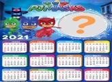 Calendário 2021 PJ Masks Montagem de Foto